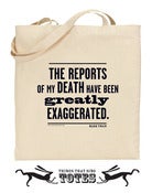 Image of Never the Twain TOTE BAG