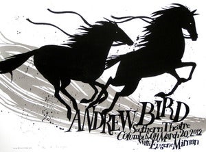 Image of Andrew Bird Limited Edition Screenprinted Poster::Columbus, OH 3/20/12
