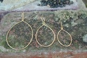 Image of Hanna hammered hoops