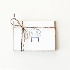 Image of Let Us Gather Note Cards (Set of 5)