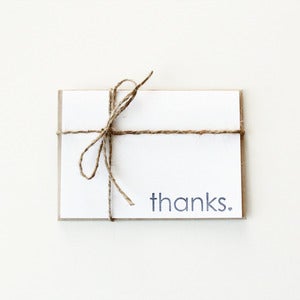 Image of Thanks Folded Card