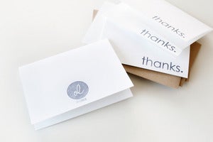 Image of Thanks Folded Cards (Set of 5)