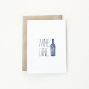 Image of Wine & Dine Note Card