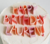 Image of Gum Paste Letters - 1"