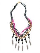 Image of Mohawk Skull Necklace