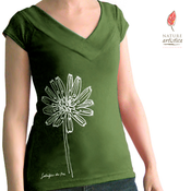 Image of Haut féminin, Coquette «Salsifis des prés» (khaki) Nouveau!