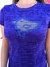 Image of bird - burnout t-shirt - purple