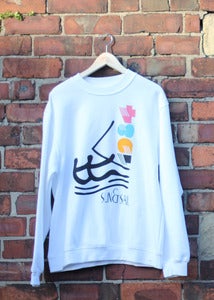 Image of Sun & Sail | White Sweatshirt