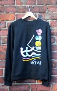 Image of Sun & Sail | Black Sweatshirt