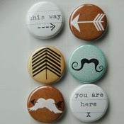Image of this way badge buttons