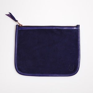 Image of NECESSAIRE-Navy & Purple