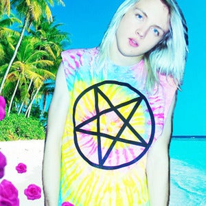 Image of TIE DYE PENTAGRAM TOP