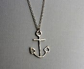 Image of Sterling Silver Anchor Necklace