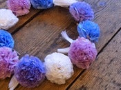 Image of Hair Wreath - Sea blue/White/Violet