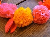 Image of Hair Wreath - Orange/Pink