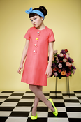 Image of Coral Bubble Dress