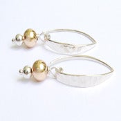 Image of Sterling silver Hammered Earrings