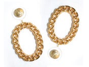 Image of Brick Chain Earrings