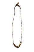 Image of Mixed Tubes Brass Necklace