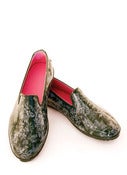 Image of Pipduck Green Toile Loafer
