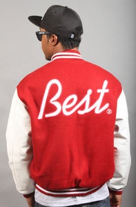 Image of BEST Letterman B Jacket Cardinal