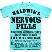 Image of NERVOUS PILLS pre-order tee shirt