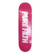 Image of PUREFILTH Logo Deck  Pink