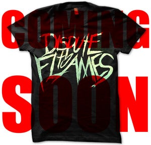 Image of Dispute To Flames Logo Black T-Shirt