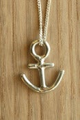 Image of Anchor Necklace 3D Small