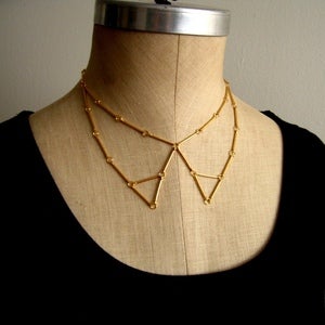 Image of Tipped Peter Pan Collar Necklace