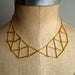 Image of Webbed Geometric Peter Pan Collar Necklace