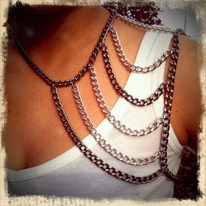 Image of Madison Chain Shoulder Harness Necklace