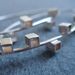 Image of modern cube earrings