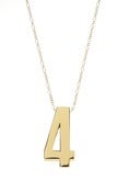 Image of THE NUMERO NECKLACE GOLD/GOLD (0-9)