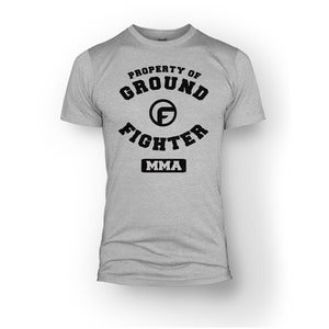 Image of Ground Fighter "Property Of" Shirt - Grey