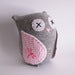 Image of Mummy Owl Kit (Grey/Gingham)