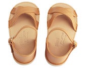 Image of sandales enfant <i>~ mod. croisé ~</i> platine • child sandal shoes <i>~ mod.croisé ~</i>
