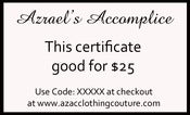 Image of $25 Gift Certificate for $15