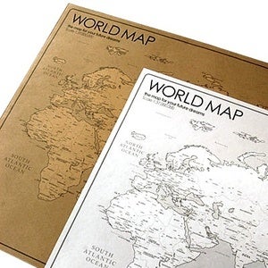 Image of Kraft+White travel world map