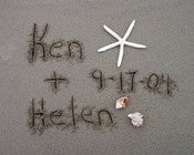 Image of 5x7 Tiding. Your Personalized Message in Sand