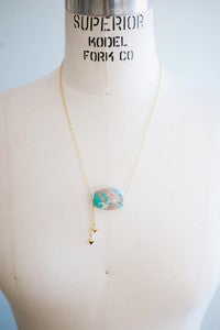 Image of Drum Pendant Necklace