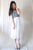 Image of Blue Floral Cutout Bralet