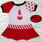 Image of **SOLD OUT** 1st Birthday Dress with Custom Appliqué - size 6-12 month