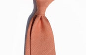 Image of Linen Tie in Dusty Orange