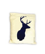Image of Flock Navy Blue Stag cushion cover 