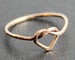 Image of 14K Gold-Filled Heart/Knot Ring