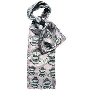 Image of 'Conspirecy of Bees' Long Silk Scarf