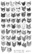 Image of Cat Tea Towel - My friends´ cats and a token dog