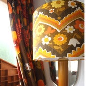 Image of Lucy Vintage Barkcloth Lampshade