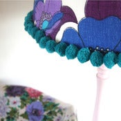 Image of NEW SIZE - Aasta Vintage Barkcloth Shade